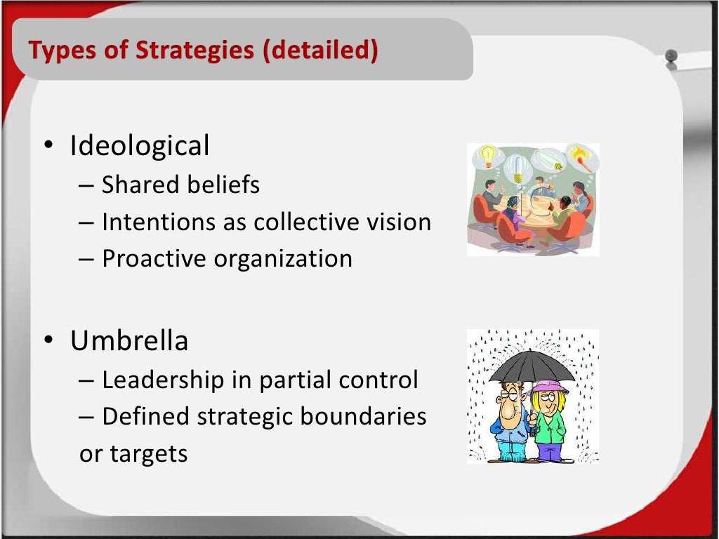 Deliberate vs. Emergent Strategies