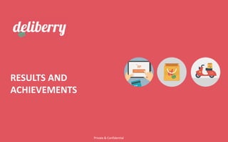 RESULTS AND
ACHIEVEMENTS
Private & Confidential
 