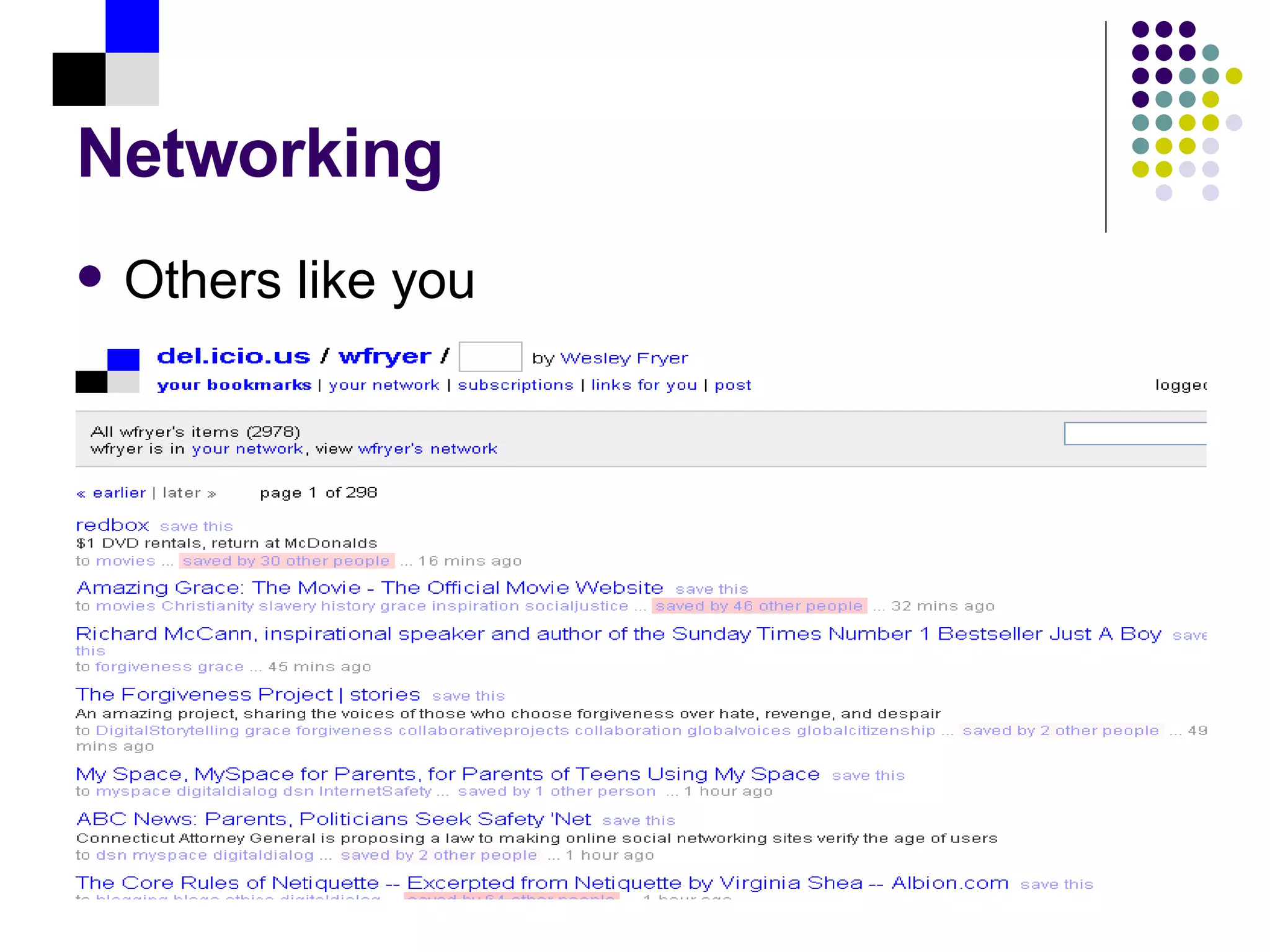 Networking Others like you