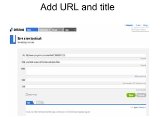 Add URL and title 