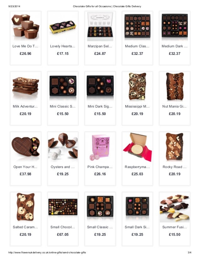 Delicious Chocolate Gift Delivery Flowers UK Delivery