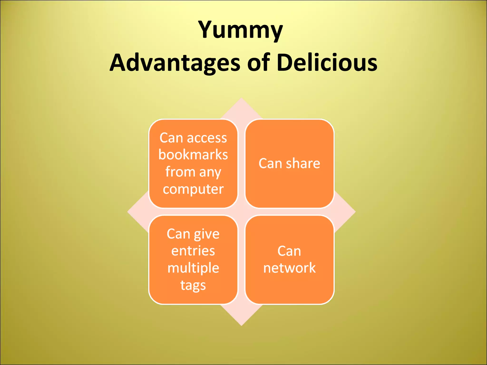 Yummy Advantages of Delicious