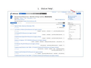 Click on ‘Help’. 