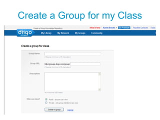 Create a Group for my Class
 
