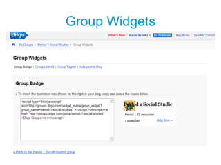 Group Widgets
 