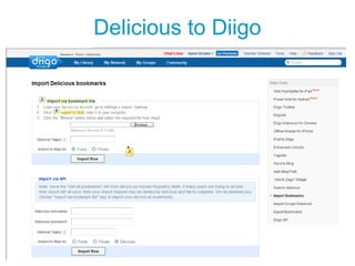 Delicious to Diigo
 
