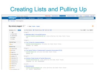 Creating Lists and Pulling Up
 