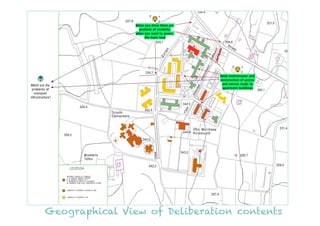 Geographical View of Deliberation contents
 