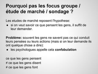 De l'idee au produit - workshop for Telecom ParisTech