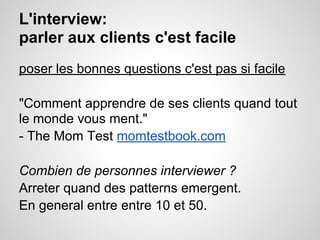 De l'idee au produit - workshop for Telecom ParisTech