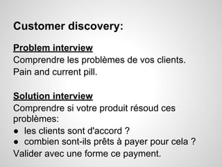 De l'idee au produit - workshop for Telecom ParisTech