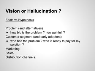 De l'idee au produit - workshop for Telecom ParisTech