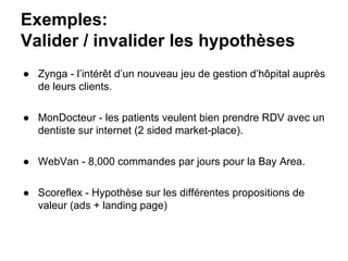 De l'idée au produit: Lean Startup Telecom ParisTech Workshop #3