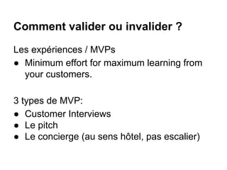 De l'idée au produit: Lean Startup Telecom ParisTech Workshop #3