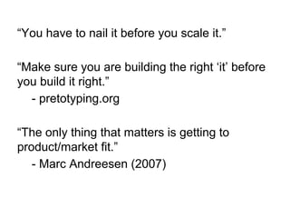 De l'idée au produit: Lean Startup Telecom ParisTech Workshop #3