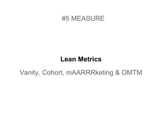 De l'idée au produit: Lean Startup Telecom ParisTech Workshop #3