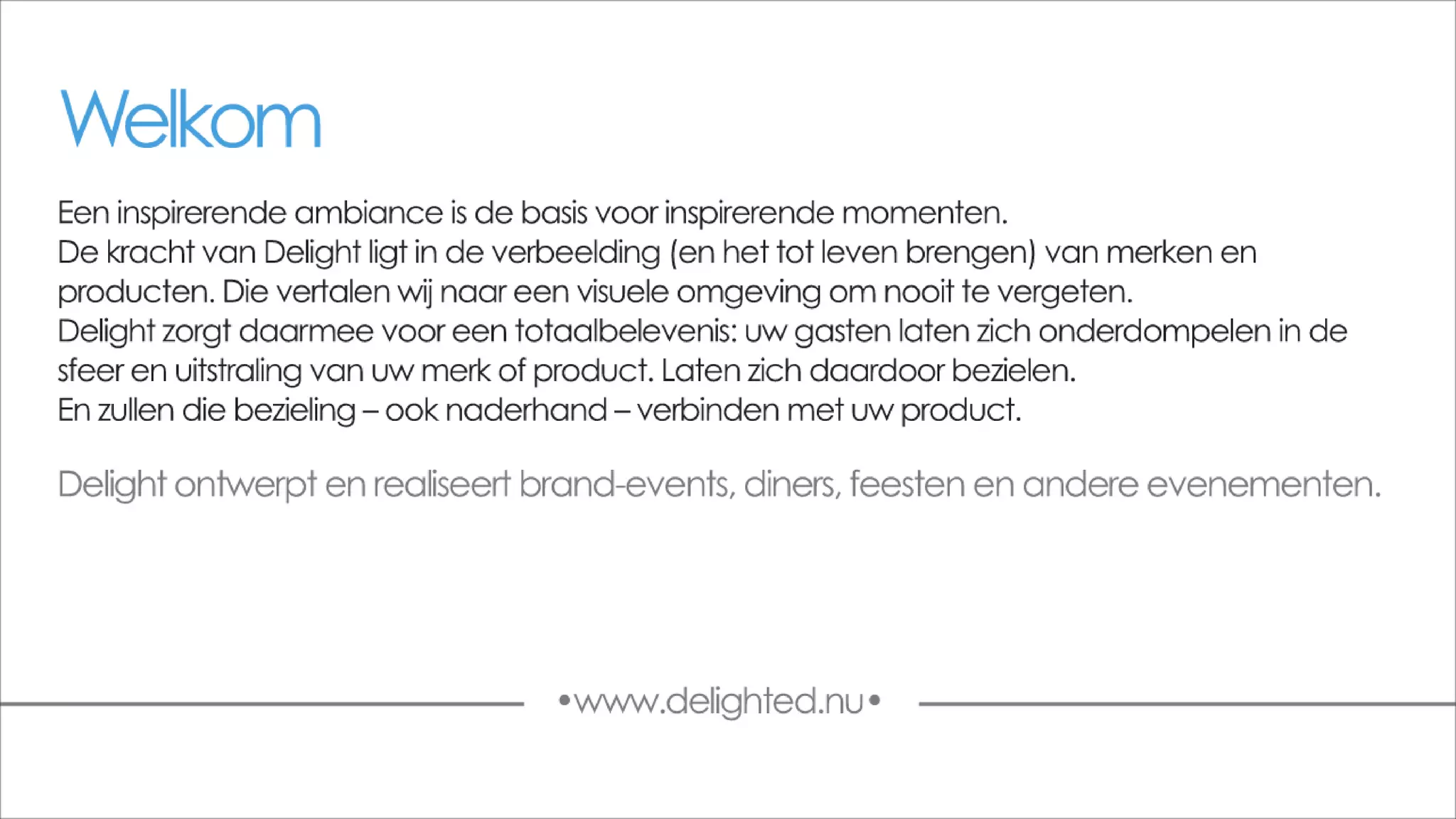 Delight Events Presentation | PDF
