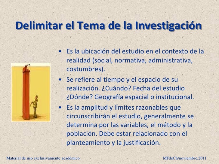 Delimitacion de la investigación