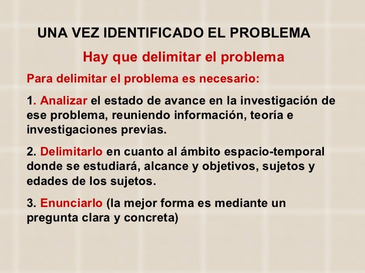 Delimitacion Problema