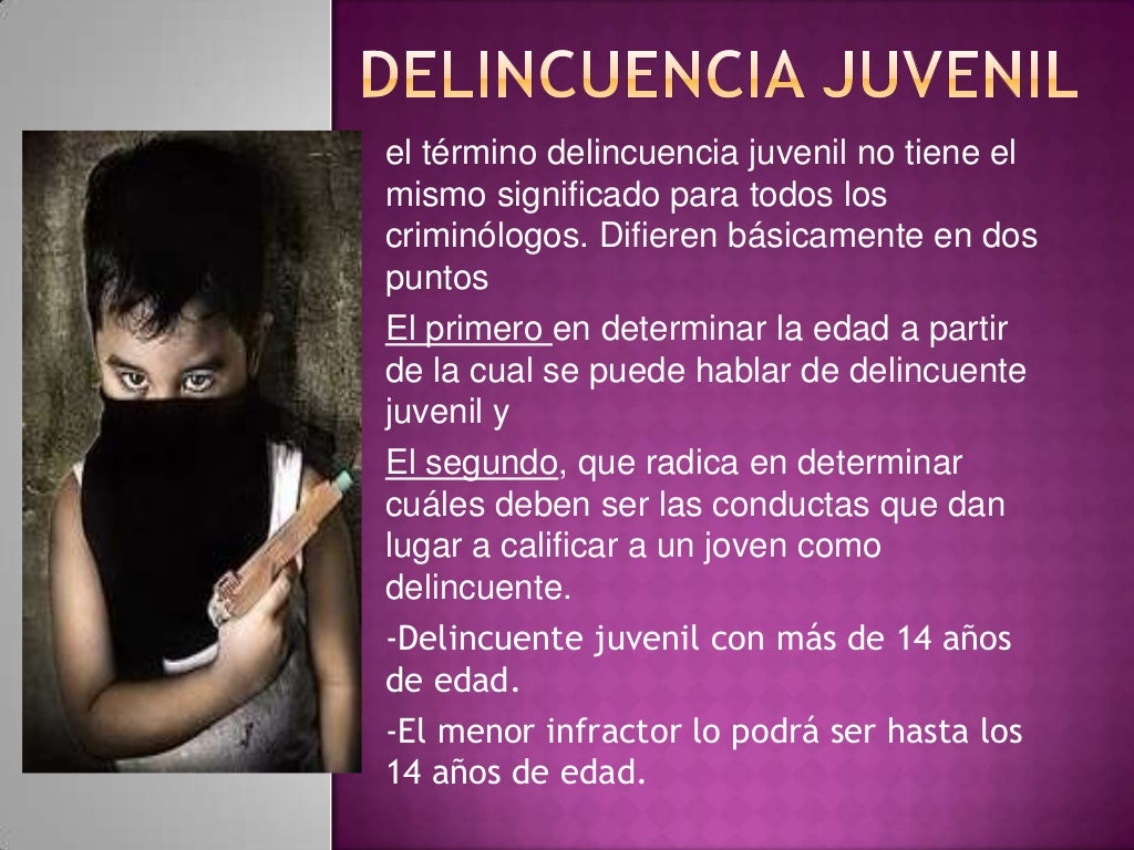 Delincuencia juvenil