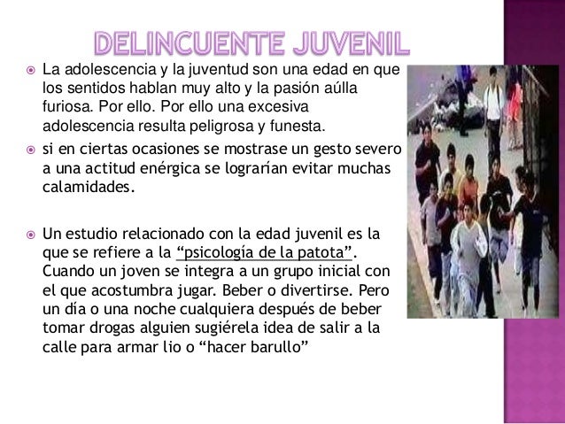 Delincuencia juvenil