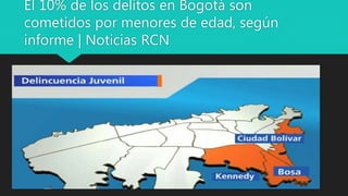 El 10% de los delitos en Bogotá son
cometidos por menores de edad, según
informe | Noticias RCN
 