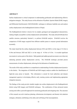 DELINEATION OF LANDSLIDE AREA USING SAR INTERFEROMETRY AND D-INSAR :A ...