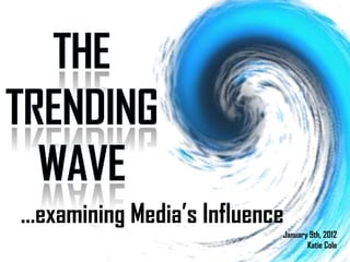 ...examining Media’s Influence
                             January 9th, 2012
                                    Katie Cole
 
