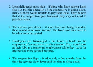 Delinquency control & capital build up for cooperatives | PPT
