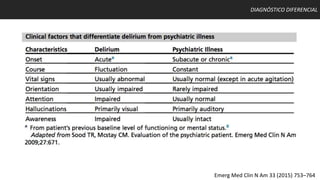 DIAGNÓSTICO DIFERENCIAL
Emerg Med Clin N Am 33 (2015) 753–764
 