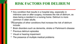 DELIRIUM_BY_MR_CHIKOTI.mental Health. pptx | PPTX