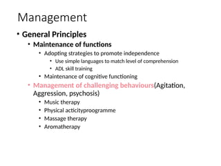 Delirium and dementia presentation undergraduate | PPTX