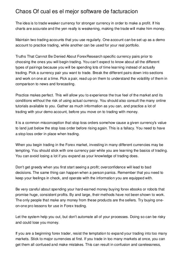 Chaos Of Cual Es El Mejor Softwar!   e De Facturacion - 