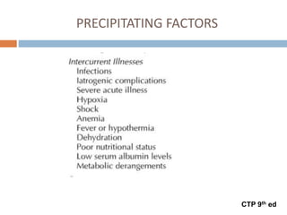 CTP 9th ed
PRECIPITATING FACTORS
 