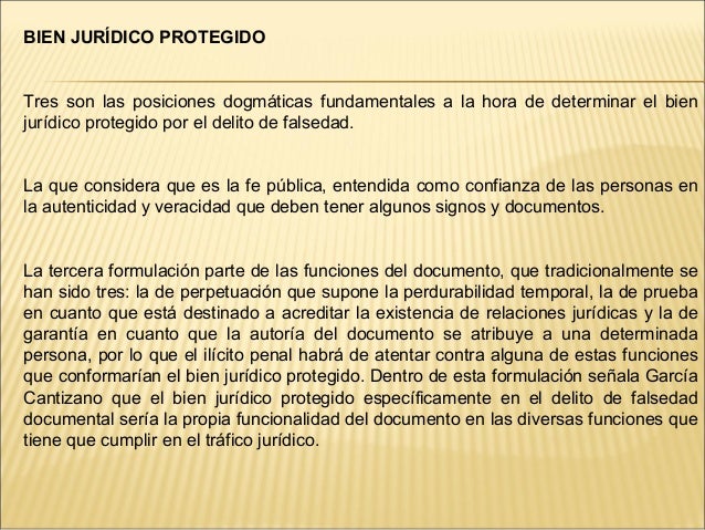 Delito de falsedad 1