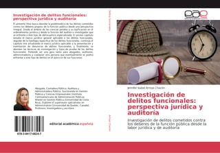 Investigación de delitos funcionales: perspectiva jurídica y de auditoría