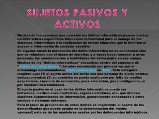 Delitos informaticos