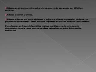 Delitos informaticos