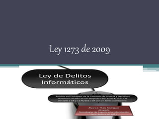 Ley 1273 de 2009
 