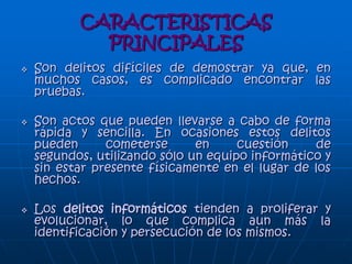 CLASIFICACIÓN
1. Como instrumento
o medio: se tienen
a las conductas
criminales que se
valen de las
computadoras
como método,
medio o símbolo en
la comisión del
ilícito.
 