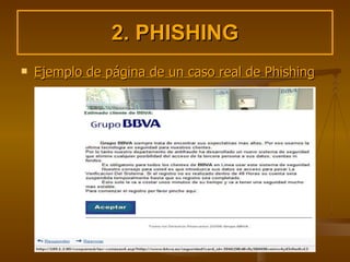 2. PHISHING Ejemplo de página de un caso real de Phishing 