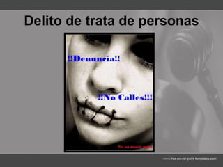 Delito de trata de personas 