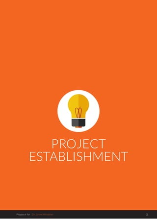 Plan Plus | Find. Plan. Pay.
Proposal for : Dr. Jaime Windeler 3
PROJECT
ESTABLISHMENT
 