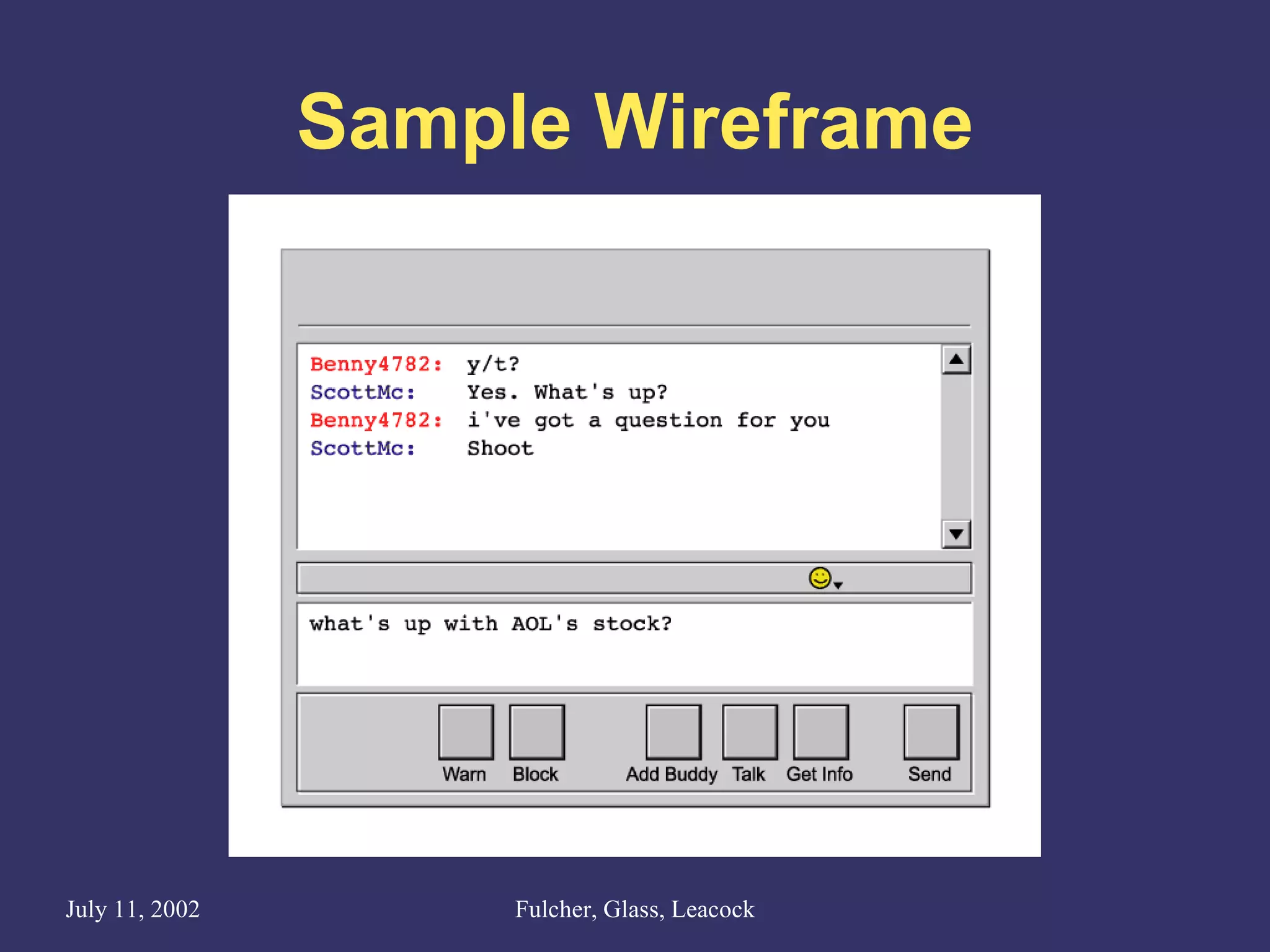 Sample Wireframe 