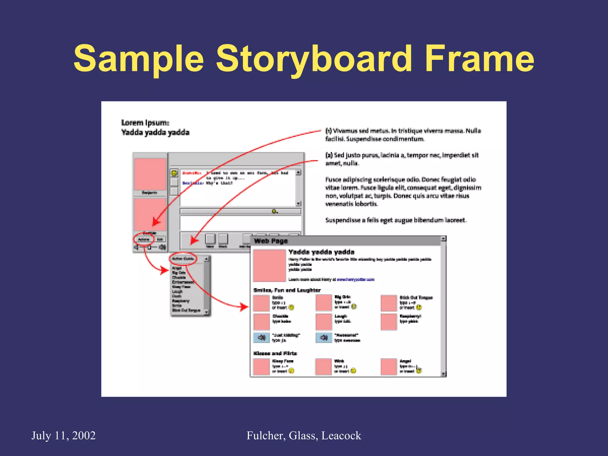 Sample Storyboard Frame 