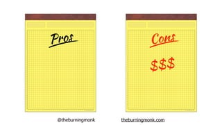 @theburningmonk theburningmonk.com
Pros Cons
$$$
 
