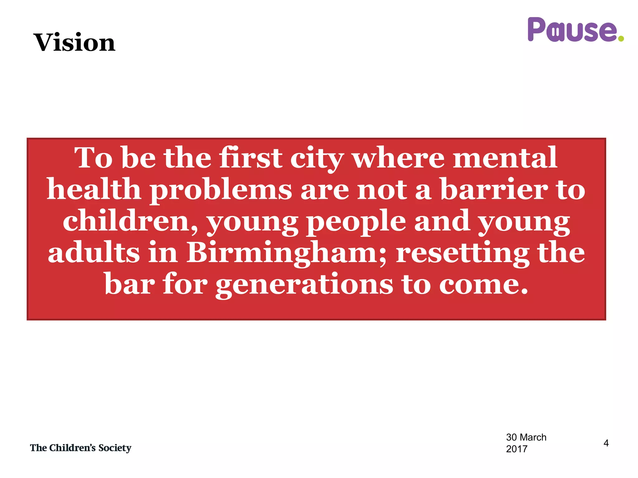 Delivering a Drop in Mental Health Service: Children and Young People's ...