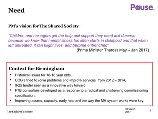 Delivering a Drop in Mental Health Service: Children and Young People's ...