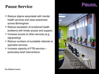 Delivering a Drop in Mental Health Service: Children and Young People's ...