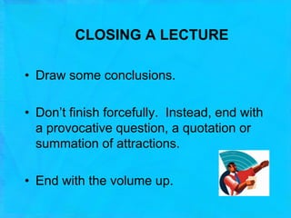Minimize nervousness and anxiety.